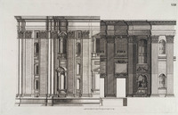 KG 15799
<br/>
Vaticaan (22: aanzicht en doorsnede schip van de nieuwe St. Pieter)
<br/>
<em>Ferrabosco, Martino</em>